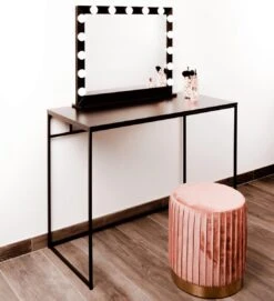 Make Up Spiegel Met Verlichting | Vivo | Hollywood Spiegel | Zwart | Touch | 3 Standen | 70x54 -GlowBelle Verkoopwinkel 1094x1200 4