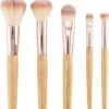 Make Up Brush - Oogschaduw - Cosmetica Kwasten / Borstels - Cosmetica - Blending Make Up Kwast - Make Up Set - Bamboe Kwasten - Make-Up Accessories - Poederkwast - Foundation Make Up Set 5 Delig -