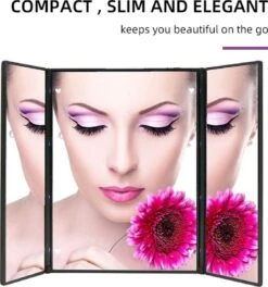 Spiegel Met LED Verlichting - Make-upspiegel - Zwart 11 Spiegel Met LED Verlichting - Make-upspiegel - Zwart -GlowBelle Verkoopwinkel 1124x1200 5