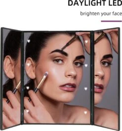 Spiegel Met LED Verlichting - Make-upspiegel - Zwart 12 Spiegel Met LED Verlichting - Make-upspiegel - Zwart -GlowBelle Verkoopwinkel 1124x1200 6