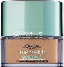 L'Oréal True Match Minerals Poeder Foundation - 6.5.D/6.5.W Golden Caramel -GlowBelle Verkoopwinkel 1136x1200