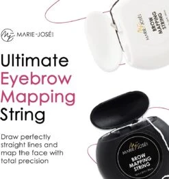 Marie-José & Co Brow Mapping String Set - Zwart & Witte Draad + 10 Vingerbeschermers - Perfect Wenkbrauwen Aftekenen Met Voorgekleurde Draad - Alternatief Voor Wenkbrauwsjablonen -GlowBelle Verkoopwinkel 1137x1200 11