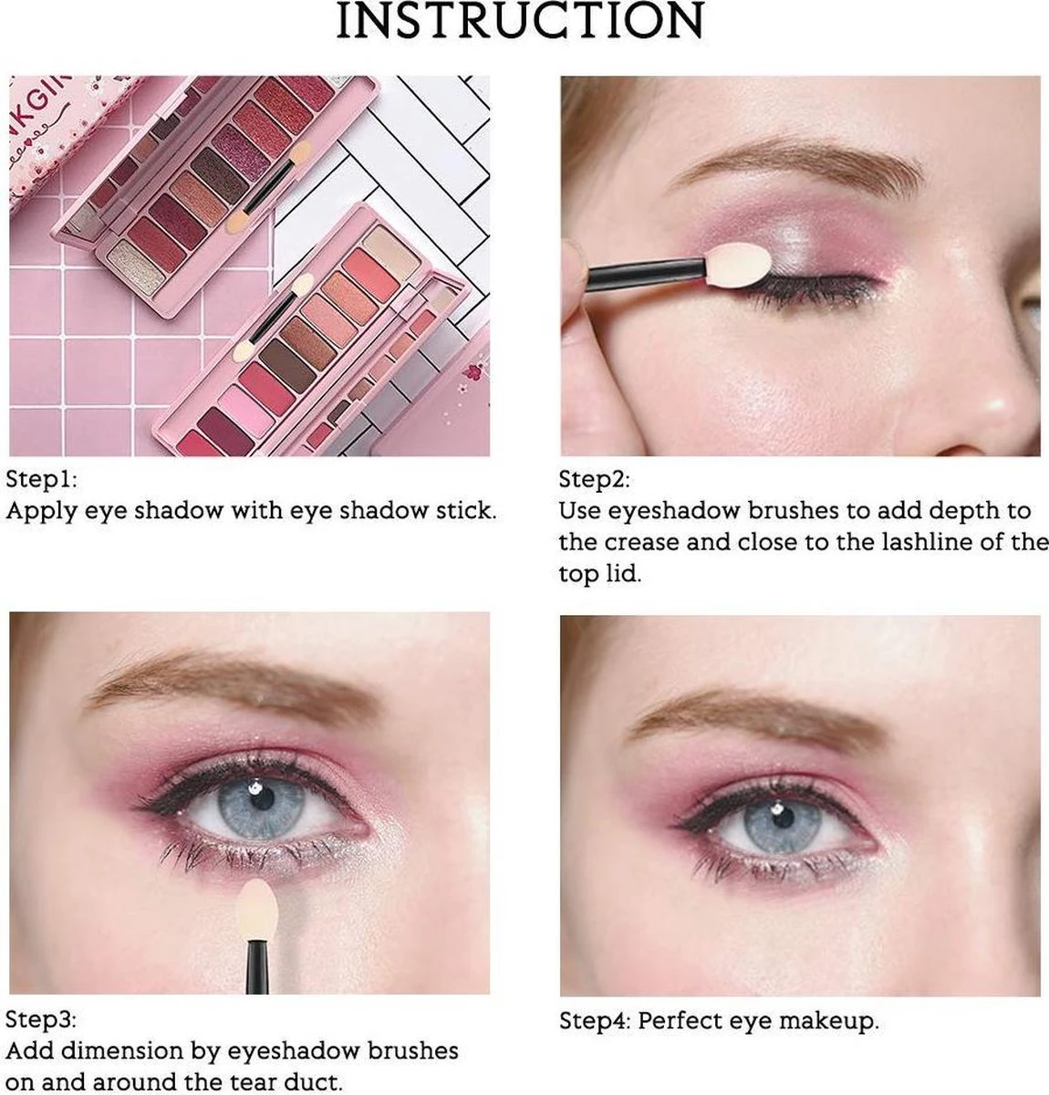 3BMT Oogschaduw Kwastjes - Set Van 10 2 3BMT Oogschaduw Kwastjes - Set Van 10 - Afbeelding 2