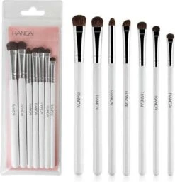 Rancai 7pcs - Make-up Kwastenset - Makeup - Oogschaduwkwasten - Wit - Makeup Kwasten