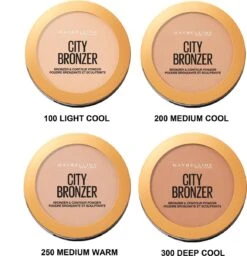 Maybelline City Bronzer Bronzer & Countour Powder - 250 Medium Warm - Bronzing En Contouring Poeder -GlowBelle Verkoopwinkel 1160x1200 2