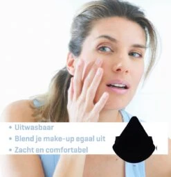 Merkloos Powder Puff Driehoek - Beauty Blender - Powder Puff - Poederdons - 12 Stuks - Zwart -GlowBelle Verkoopwinkel 1161x1200 12