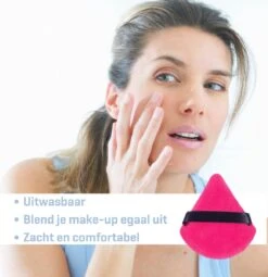 Merkloos Powder Puff - Beauty Blender - Powder Puff Driehoek - 5 Stuks - Hot Pink -GlowBelle Verkoopwinkel 1161x1200 13