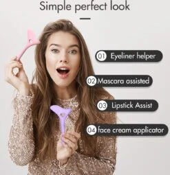 Eyeliner Tool - Wing - Winged Eyeliner - Eyeliner Aid - Applicator - Eyeliner Helper - Mascara Helper - Perfecte Eyeliner - Perfect - Eye Make-Up Tool - -GlowBelle Verkoopwinkel 1161x1200 14