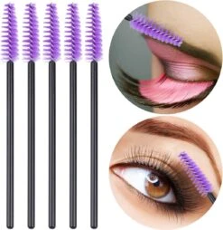 Vardaan Wegwerp Wimper & Wenkbrauw Borstels - Mascara Borsteltjes - Paarse & Roze Borsteltjes Voor Makeup - Mascara Borstel - 50 Stuks -GlowBelle Verkoopwinkel 1167x1200 9