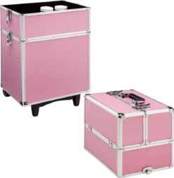 TecTake Cosmetica Koffer Met 3 Etages - Roze - Make-up Koffer 14 TecTake Cosmetica Koffer Met 3 Etages - Roze - Make-up Koffer -GlowBelle Verkoopwinkel 1172x1200 5