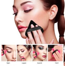 Merkloos Powder Puff - Beauty Blender - Powder Puff Driehoek - 5 Stuks - Hot Pink -GlowBelle Verkoopwinkel 1178x1200 5