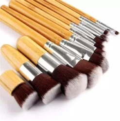 10-delig Bamboe Make-up Geschenkset- Make-up Kwasten - Make Up Brush- Poederkwast -Make Up Penselen Set -Foundation Kwast- Poeder Kwast- Concealer Brush- Lip Brush -GlowBelle Verkoopwinkel 1181x1200 10