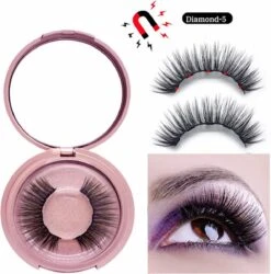 Nepwimers Zonder Lijm | Magnetische Wimpers | Eyeliners | Diamond Wimpers | Pincet | Wimperset | Model Diamond | Fake Lashes | M5 Lashes Diamond Set | Herbruikbare Wimpers | 3D Wimpers | Kit | Waterbestendig | Natuurlijke Wimpers | Waterproof -GlowBelle Verkoopwinkel 1184x1200 7