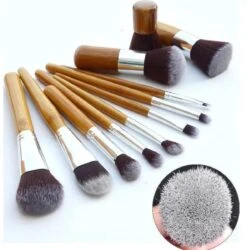 10-delig Bamboe Make-up Geschenkset- Make-up Kwasten - Make Up Brush- Poederkwast -Make Up Penselen Set -Foundation Kwast- Poeder Kwast- Concealer Brush- Lip Brush -GlowBelle Verkoopwinkel 1186x1200 10