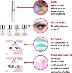 Vivefly Healthcare Wimperlifting Set - Complete Kit Voor Wimper- En Wenkbrauw Lifting - Extra Sterke Lijm - 25-delig - Wimperlift - Lash Lift Kit - Wimperserum - Wimpers Krullen - Brow Lamination - Geschikt Voor Professioneel Gebruik -GlowBelle Verkoopwinkel 1186x1200 4