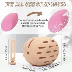 Siliconen Make Up Spons Houder/Fopspeen Bakje/Speen Ophangbare Bak/ Onbreekbare Milieuvriendelijke Make-up Hoes/make-up Spons Houder/ Make-up Tools/ Wasbare Make-up Spons Houder/ SiliconeMake Up Holder/ Ophangbare Make-up Houder /Make-up Tools Reizen -GlowBelle Verkoopwinkel 1192x1200 15