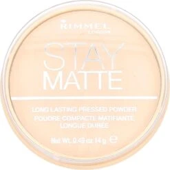 Rimmel London Stay Matte Pressed Powder - 001 Transparent - Powder -GlowBelle Verkoopwinkel 1195x1200