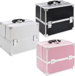 AREBOS Cosmeticakoffer Beauty Case Multikoffer 15 L Roze -GlowBelle Verkoopwinkel 1197x1200 35