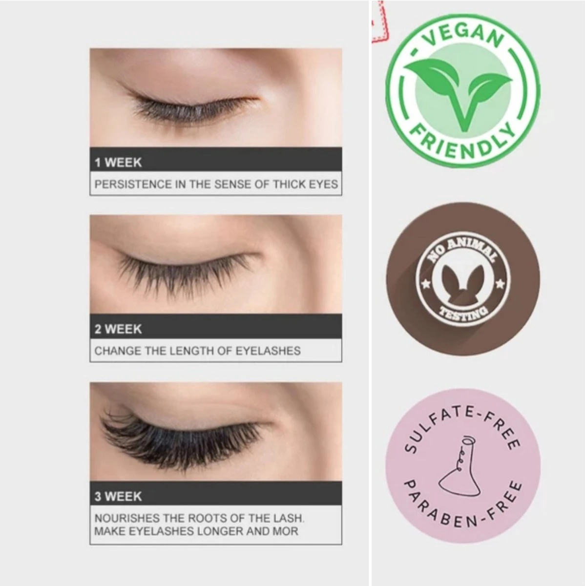 Heritage Wimperserum Rapid Grow Geschikt Voor Wimperextensions Olievrije. Naturel Ingrediënten - Oil Free Lash Serum Suitable For Lash Extensions Wearer 3 Heritage Wimperserum Rapid Grow Geschikt Voor Wimperextensions Olievrije. Naturel Ingrediënten - Oil Free Lash Serum Suitable For Lash Extensions Wearer - Afbeelding 3