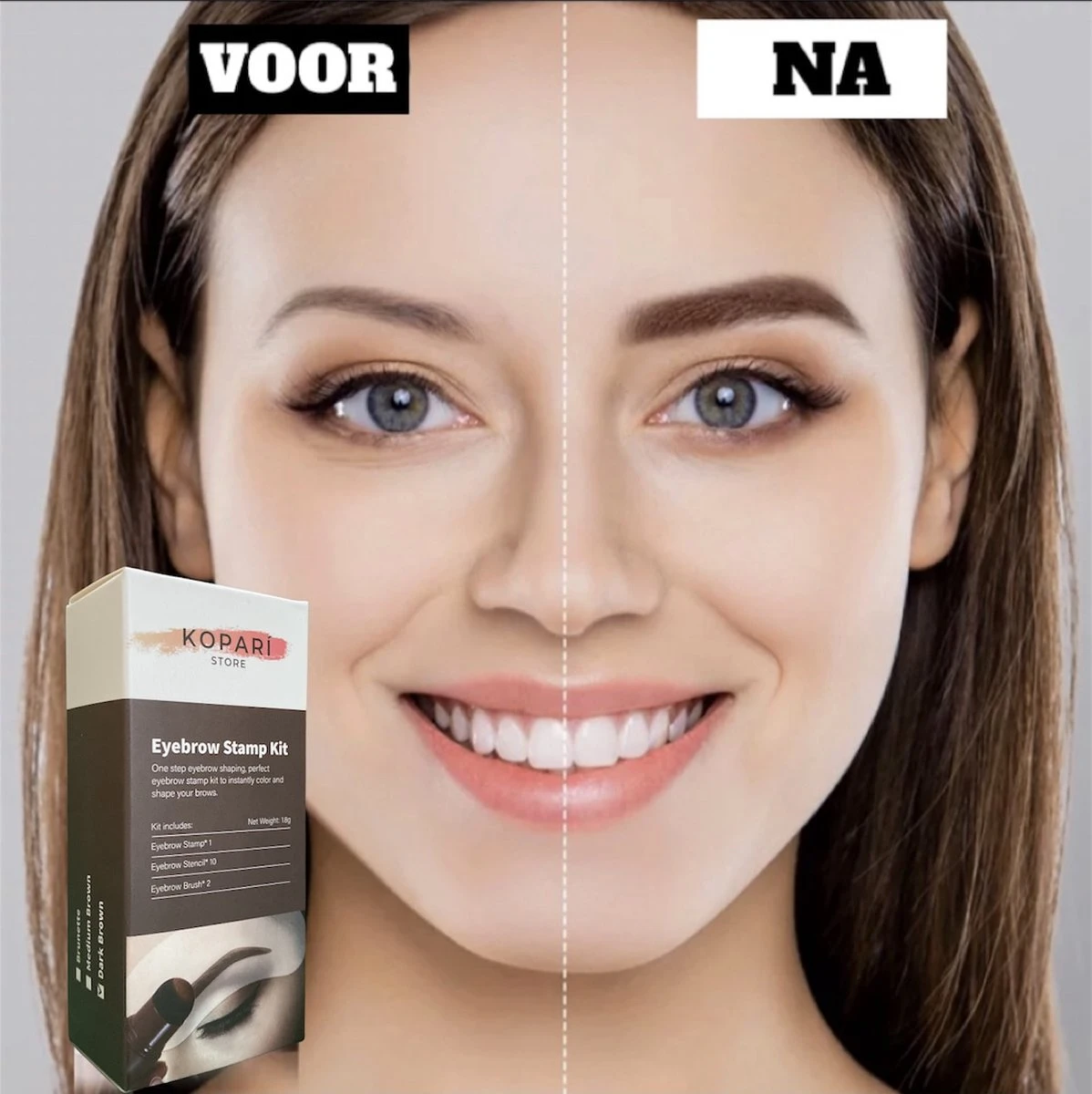 Kopari Wenkbrauw Stempel - Wenkbrauw Stempel - Make Up Inclusief Sjablonen - Eyebrow Stamp - Stempelset - Brow Stamp - Wenkbrauw Sjabloon 4 Kopari Wenkbrauw Stempel - Wenkbrauw Stempel - Make Up Inclusief Sjablonen - Eyebrow Stamp - Stempelset - Brow Stamp - Wenkbrauw Sjabloon - Afbeelding 4