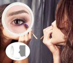 20x Vergrotende Spiegel | Met Zuignappen| Make- Up Spiegel | Close- Up Spiegel | Supervergroting | 12.5cm Diameter | Transparant -GlowBelle Verkoopwinkel 1200x1034 1