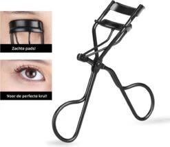 Merkloos Allsa - Wimperkruller Mat Zwart - Inclusief 4 Siliconen Pads - Wimperlifting - RVS -GlowBelle Verkoopwinkel 1200x1038 1