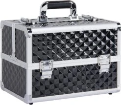 Make-upkoffer, Kapperskoffer, Cosmeticakoffer, Lege Nagelkoffer, Multikoffer, Afsluitbaar Voor Nageldesign/massageolie/fotoapparatuur, 34,7 X 22,2 X 25 Cm HMTM-YAHEE-411176 -GlowBelle Verkoopwinkel 1200x1043 1