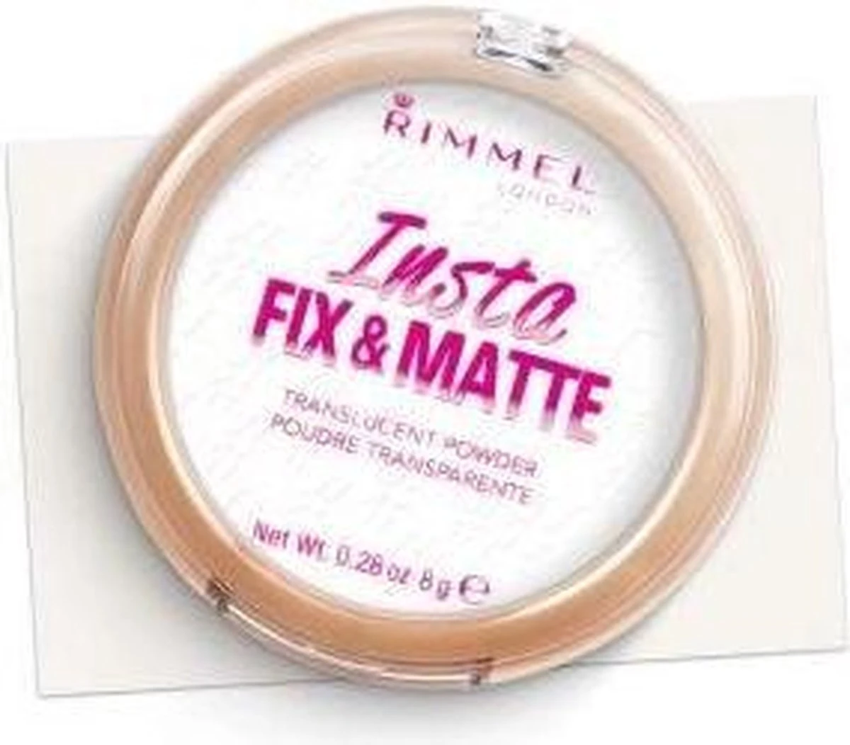 Rimmel London Insta Fix & Matte Make-uppoeder - 01 Clear 8 Rimmel London Insta Fix & Matte Make-uppoeder - 01 Clear - Afbeelding 8