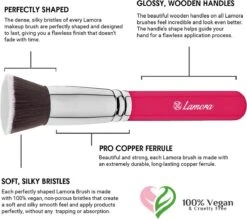 Foundation Borstel Roze - Lamora - Make-Up Kwast -GlowBelle Verkoopwinkel 1200x1063 8