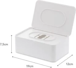 Yamazaki Bakje Voor Vochtige Doekjes - Wit - Met Deksel -GlowBelle Verkoopwinkel 1200x1073 2