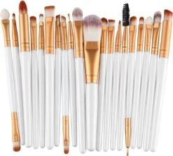 Evvie 20-delige Make-up Kwasten Set - Wit Goud 13 Evvie 20-delige Make-up Kwasten Set - Wit Goud -GlowBelle Verkoopwinkel 1200x1080 3