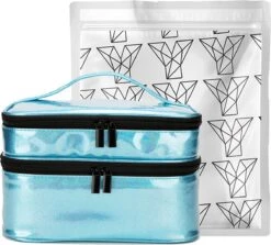 YONO Nagellak Tas - Nagelkoffer Beautycase - Cosmetica Koffer - Manicure Organizer - Blauw -GlowBelle Verkoopwinkel 1200x1082 3