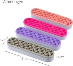 Make Up Organizer - Paars - Make Up Holder - Kwasten Organizer - Make Up Houder - Nagellak/Lipstick Organizer - Lippenstift Houder - Siliconen -GlowBelle Verkoopwinkel 1200x1094 4