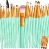 20Stuks Make-Up Kwasten Set Groen Oogschaduw Foundation Poeder Eyeliner Wimper Lip Make Up Borstel Cosmetische Beauty Tool Kit Hot