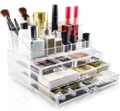 Merkloos Make-up Organizer - Tweedelig - Cosmetica Opbergdoos 8 Merkloos Make-up Organizer - Tweedelig - Cosmetica Opbergdoos -GlowBelle Verkoopwinkel 1200x1106 3