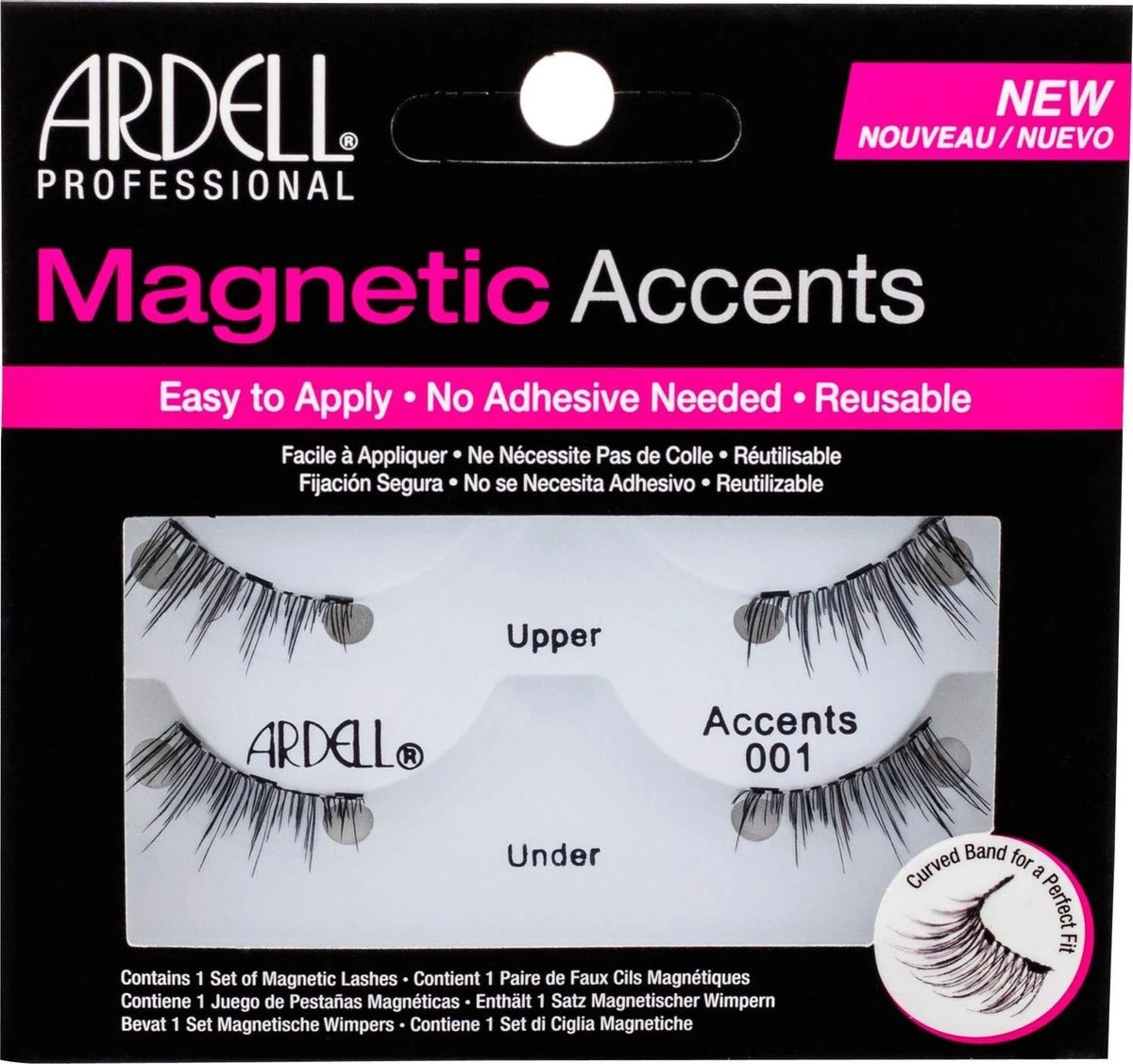 Ardell Professional Magnetic Double Strip Accents Lashes - 001 Accents - Magnetische Nepwimpers - Set Kunstwimpers - Zwart 8 Ardell Professional Magnetic Double Strip Accents Lashes - 001 Accents - Magnetische Nepwimpers - Set Kunstwimpers - Zwart - Afbeelding 8
