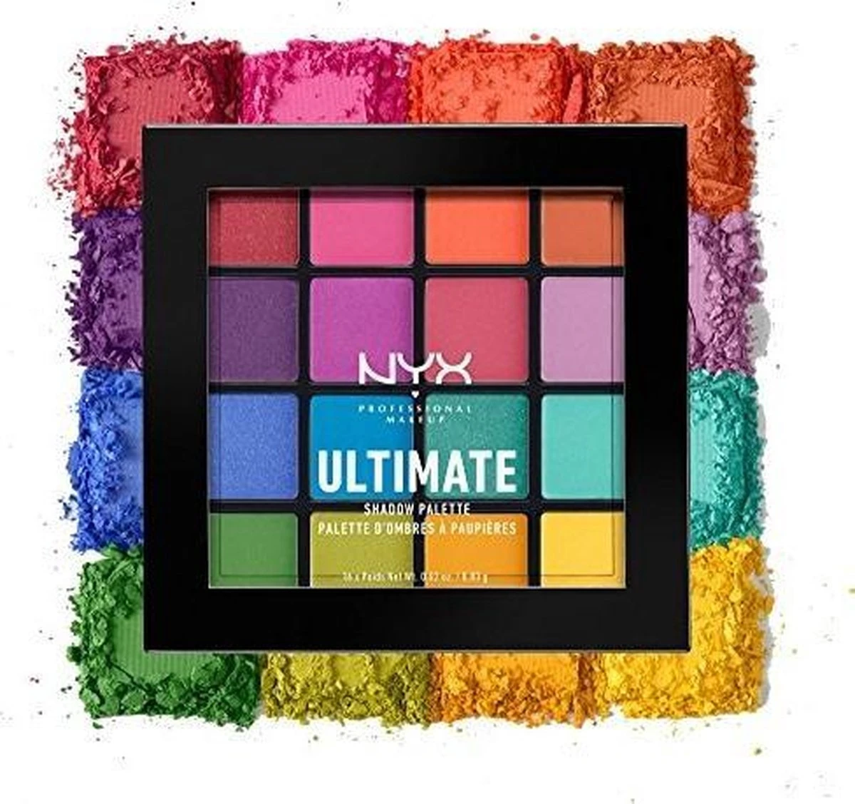 NYX Professional Makeup Ultimate Shadow Palette - Brights USP04 - Oogschaduw Palet 6 NYX Professional Makeup Ultimate Shadow Palette - Brights USP04 - Oogschaduw Palet - Afbeelding 6
