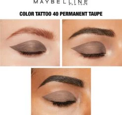 Maybelline Eye Studio Color Tattoo Oogschaduw - 40 Permanent Taupe/bruin -GlowBelle Verkoopwinkel 1200x1138 2