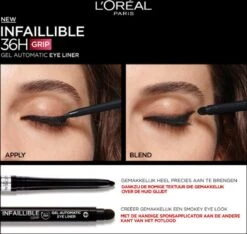 L’Oréal Paris Infaillible 36H Grip Gel Automatic Eyeliner - Taupe Grey -GlowBelle Verkoopwinkel 1200x1139 1