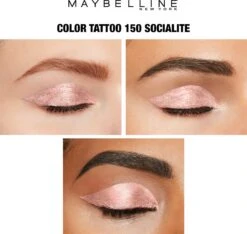 Maybelline Eye Studio Color Tattoo 24H Cream Oogschaduw - 150 Socialite - Roze -GlowBelle Verkoopwinkel 1200x1139 2
