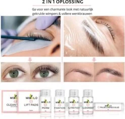 Merkloos Wimper & Wenkbrauw Lifting Set - Wimperlift - Wenkbrauwlift - Lashlift - Browlift - Proffesional Wimperlifting - Lash Lift - Wimperkit - Wenkbrauwkit - Permanent Gekrulde Wimpers - Lashes And Brows - Lash & Brow Kit -GlowBelle Verkoopwinkel 1200x1143 3