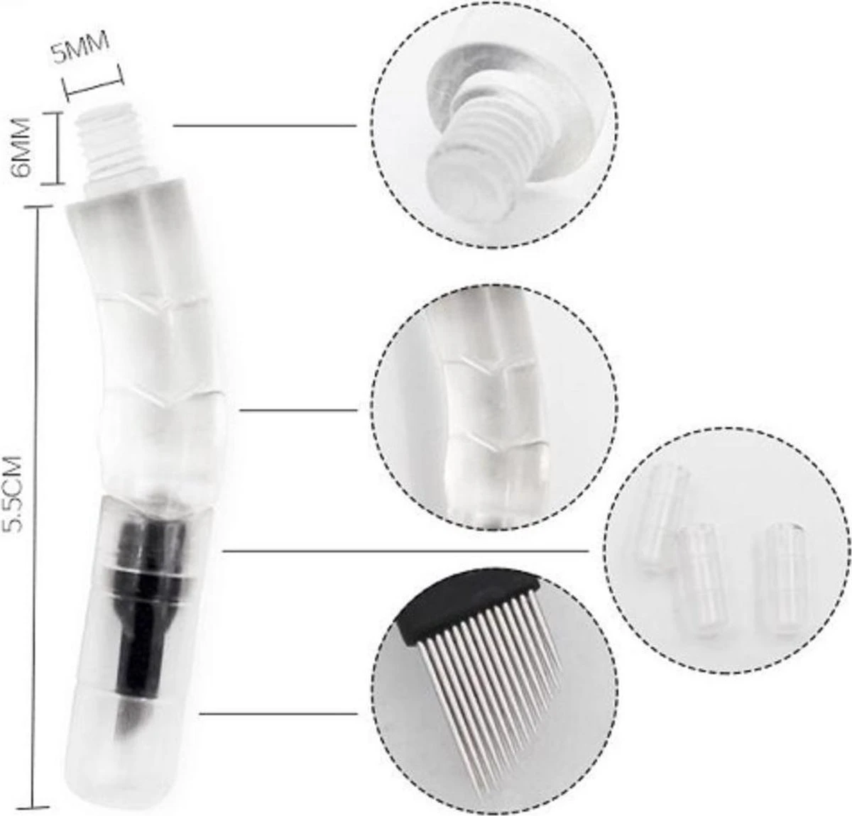 Microblading Pen Met Led Verlichting – Microblading Pen – Microblade Houder Met LED Lamp - Wenkbrauw Microblading Pen - Eyebrow Tattoo Pen - 3D- Hoge Kwaliteit – Herbruikbaar. 8 Microblading Pen Met Led Verlichting – Microblading Pen – Microblade Houder Met LED Lamp - Wenkbrauw Microblading Pen - Eyebrow Tattoo Pen - 3D- Hoge Kwaliteit – Herbruikbaar. - Afbeelding 8