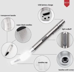 Microblading Pen Met Led Verlichting – Microblading Pen – Microblade Houder Met LED Lamp - Wenkbrauw Microblading Pen - Eyebrow Tattoo Pen - 3D- Hoge Kwaliteit – Herbruikbaar. 11 Microblading Pen Met Led Verlichting – Microblading Pen – Microblade Houder Met LED Lamp - Wenkbrauw Microblading Pen - Eyebrow Tattoo Pen - 3D- Hoge Kwaliteit – Herbruikbaar. -GlowBelle Verkoopwinkel 1200x1157 6