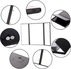 Spiegel Met LED Verlichting - Make-upspiegel - Zwart 10 Spiegel Met LED Verlichting - Make-upspiegel - Zwart -GlowBelle Verkoopwinkel 1200x1161 2