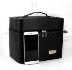 Confibel Make Up Koffer - Uitklapbaar - 5 Opbergbakken - Met Spiegel - Zwart 20 Confibel Make Up Koffer - Uitklapbaar - 5 Opbergbakken - Met Spiegel - Zwart -GlowBelle Verkoopwinkel 1200x1167 35