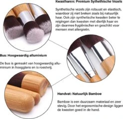 Evvie Make-up Kwasten Set, 11-delig – Bamboe – Basic Collection 9 Evvie Make-up Kwasten Set, 11-delig – Bamboe – Basic Collection -GlowBelle Verkoopwinkel 1200x1168 10