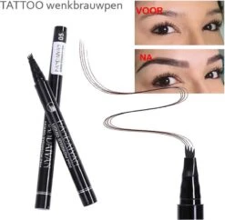 Wenkbrauw Microblade Pen - Tattoo - BRUIN 03 - Watervaste Microblading Wenkbrauwpen - Eyebrow Tattoo Pen - Make Up - 4 Punts Pen -GlowBelle Verkoopwinkel 1200x1178 5