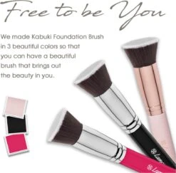 Foundation Borstel Roze - Lamora - Make-Up Kwast -GlowBelle Verkoopwinkel 1200x1180 9