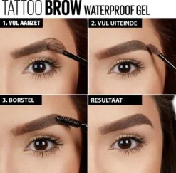 Maybelline Tattoo Brow Waterproof Wenkbrauwgel - 04 Medium Brown -GlowBelle Verkoopwinkel 1200x1182 8