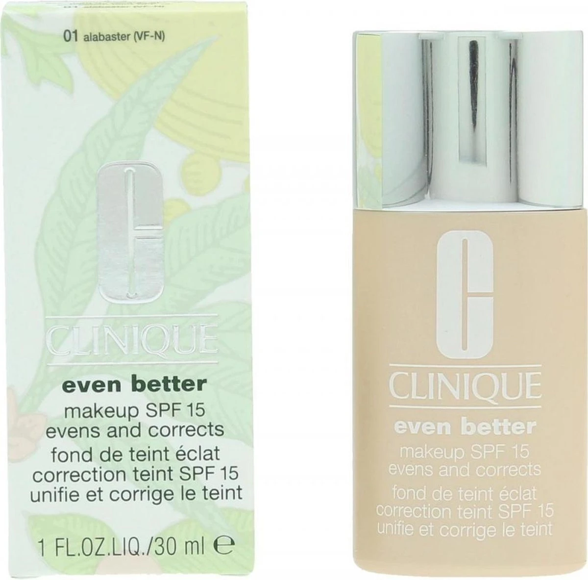 Clinique Even Better Foundation - CN 10 Alabaster - Met SPF 15 12 Clinique Even Better Foundation - CN 10 Alabaster - Met SPF 15 - Afbeelding 12